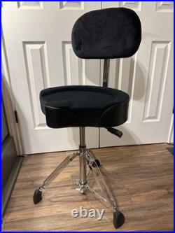 Donner DHT-250 Donner Drum Throne with Backrest, Heavy Duty Hydraulic Drum Stool