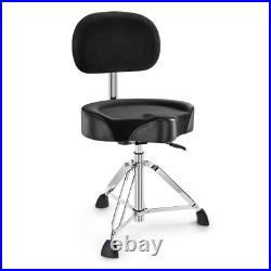 Donner DHT-250 Donner Drum Throne with Backrest, Heavy Duty Hydraulic Drum Stool
