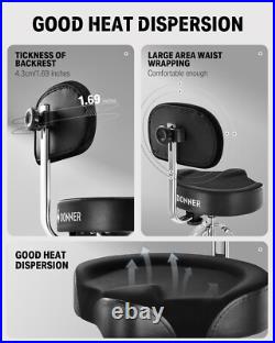 Donner DHT-250 Donner Drum Throne with Backrest, Heavy Duty Hydraulic Drum Stool