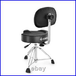 Donner DHT-250 Donner Drum Throne with Backrest, Heavy Duty Hydraulic Drum Stool