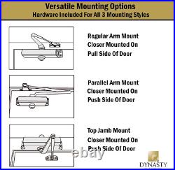 Door Closer Heavy Duty Hydraulic Adjustable Size 1-6 Spring Door Closer, Meets A