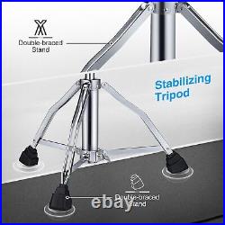 Drum Throne with Backrest, Height Adjustable Hydraulic Drum Chair Heavy Duty