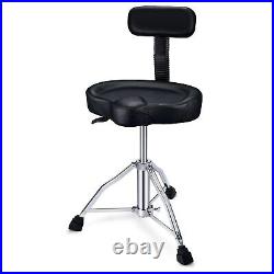 Drum Throne with Backrest, Height Adjustable Hydraulic Drum Chair Heavy Duty