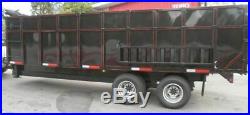 Dump Trailer 7'x20' Hydraulic Dual 10000 lb Axels 4' Sides Heavy Duty