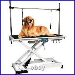 Electric Dog Grooming Table Heavy Duty Hydraulic Z-Lift Pet Grooming Table