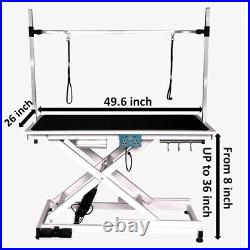 Electric Dog Grooming Table Max 330lbs Heavy Duty Hydraulic Pet Grooming Table