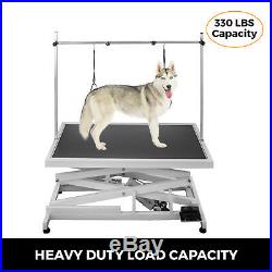 Electric Lifting Pet Dog Grooming Table 440Lbs Shower 6000N linear Large Pet