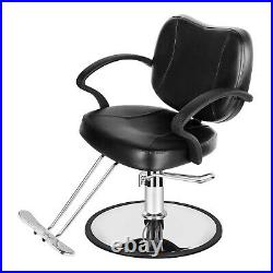 Ergonomic Hydraulic Lift Barber Chair Heavy Duty Salon Hair Styling Shave Chair