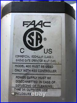 FAAC 400 Heavy Duty Hydraulic Swing Residential or Commercial Gate Opener 115v
