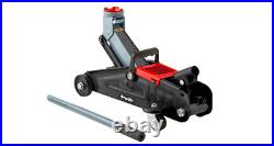 Floor Jack Hydraulic Steel Handle Trolley Profile Car Lift Case Heavy Duty Black