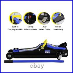 Floor Jack, Professional Heavy Duty Hydraulic, Low Profile, Steel Racing with1