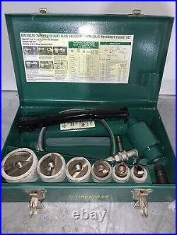 GREENLEE 7506 Heavy Duty Slug Splitter Hydraulic Knockout Punch Set 1/2'' to 2'