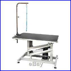 Go Pet Club HGT-509, 36 inch Z-Lift Hydraulic Pet Dog Grooming Table with Arm