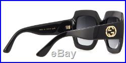 Gucci GG0053S 001 54mm Oversize Square Black Women Sunglasses FAST SHIPPING US