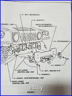 HMMWV HUMVEE M998 MILITARY TRUCK HYDRAULIC WINCH KIT HEAVY DUTY 10,500 lb. H1