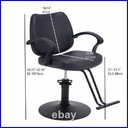 Hair Beauty Spa Salon Chair Heavy Duty Hydraulic Barber Chair Steel+Leather Hair Beauty Spa Salon Chair Heavy Duty Hydraulic Barber Chair Steel+Leather
