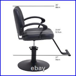 Hair Beauty Spa Salon Chair Heavy Duty Hydraulic Barber Chair Steel+Leather Hair Beauty Spa Salon Chair Heavy Duty Hydraulic Barber Chair Steel+Leather