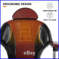 Hair Salon Barber Chair Hydraulic Recline Heavy Duty Ergonomic Styling Equipment