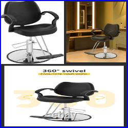 Hair Salon Chair Heavy Duty Hydraulic Pump Barber Beauty Stylist Classic Leather