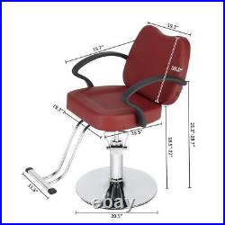 Hair Salon Chair Styling Heavy Duty Hydraulic Pump Barber Chair for Hair Stylist