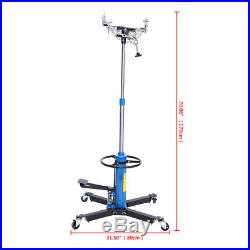 Heavy Duty 1100lbs 2 Stage Hydraulic Transmission Jack Stand Lifter Hoist