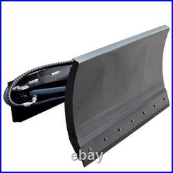 Heavy Duty 1100mm Snow Blade for Mini Skid Steer 30° Hydraulic Tilt Attachment