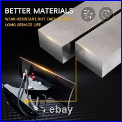 Heavy Duty 1100mm Snow Blade for Mini Skid Steer 30° Hydraulic Tilt Attachment