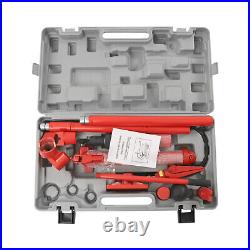 Heavy Duty 12Ton Porta Power Hydraulic Jack Auto Body Frame Repair Kit Lift Ram