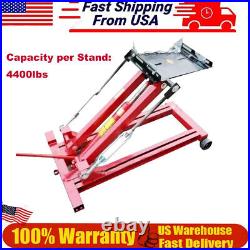 Heavy Duty 2Tons Hydraulic Transmission Jack Lift 4400lb Floor Jack Stand Tool
