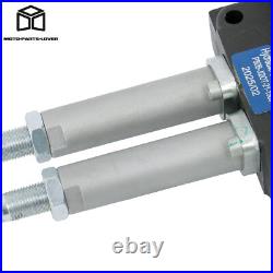 Heavy Duty 2-Spool Hydraulic Valve 21GPM + Anti-Corrosion Steel Cables