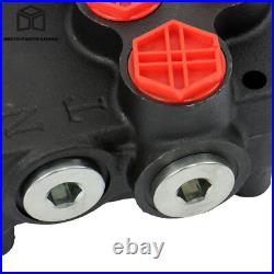 Heavy Duty 2-Spool Hydraulic Valve 21GPM + Anti-Corrosion Steel Cables