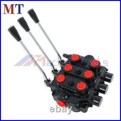 Heavy Duty 3 Spool Hydraulic Valve 25GPM 3000 PSI 3/4 NPT RD532CCCAAA5A4B1