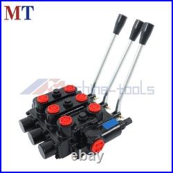 Heavy Duty 3 Spool Hydraulic Valve 25GPM 3000 PSI 3/4 NPT RD532CCCAAA5A4B1