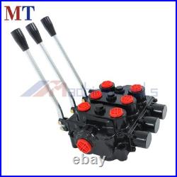 Heavy Duty 3 Spool Hydraulic Valve 25GPM 3000 PSI 3/4 NPT RD532CCCAAA5A4B1