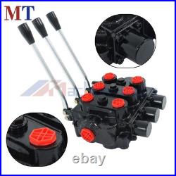 Heavy Duty 3 Spool Hydraulic Valve 25GPM 3000 PSI 3/4 NPT RD532CCCAAA5A4B1