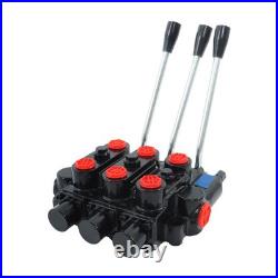 Heavy Duty 3 Spool Hydraulic Valve 25 GPM 3000 PSI 3/4 NPT RD532CCCAAA5A4B1