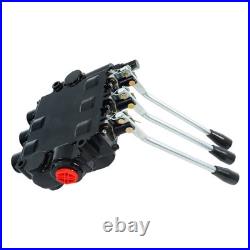 Heavy Duty 3 Spool Hydraulic Valve 25 GPM 3000 PSI 3/4 NPT RD532CCCAAA5A4B1