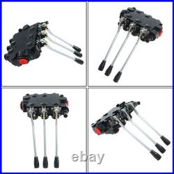 Heavy Duty 3 Spool Hydraulic Valve 25 GPM 3000 PSI 3/4 NPT RD532CCCAAA5A4B1