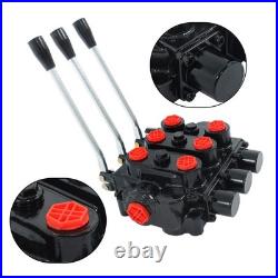 Heavy Duty 3 Spool Hydraulic Valve 25 GPM 3000 PSI 3/4 NPT RD532CCCAAA5A4B1