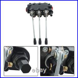 Heavy Duty 3 Spool Hydraulic Valve 25 GPM 3000 PSI 3/4 NPT RD532CCCAAA5A4B1