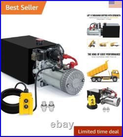 Heavy-Duty 4 Quart Hydraulic Power Unit 12V Electric Pump with Remote Control