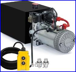 Heavy-Duty 4 Quart Hydraulic Power Unit 12V Electric Pump with Remote Control