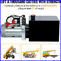 Heavy-Duty 4 Quart Hydraulic Power Unit 12V Electric Pump with Remote Control