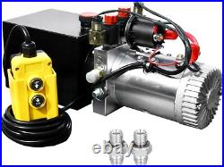 Heavy-Duty 4 Quart Hydraulic Power Unit 12V Electric Pump with Remote Control