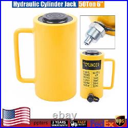 Heavy Duty 50 Ton 6 inch Stroke Hydraulic Cylinder Jack Single Acting Solid Ram