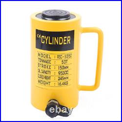 Heavy Duty 50 Ton 6 inch Stroke Hydraulic Cylinder Jack Single Acting Solid Ram