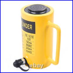 Heavy Duty 50 Ton 6 inch Stroke Hydraulic Cylinder Jack Single Acting Solid Ram