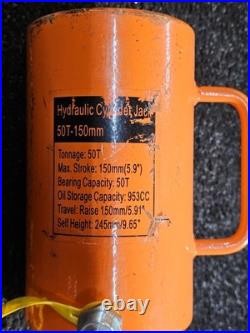 Heavy Duty 50 Tonnage 150mm Stroke Hydraulic Cylinder Jack Single Acting 953CC