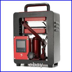 Heavy Duty 5T Manual Hydraulic Heat Press Machine Dual Heat Plates 2.4X4.7'