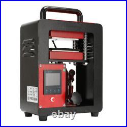 Heavy Duty 5 Ton Hydraulic Heat Press Machine Dual Heating Plated 110V 2.44.7